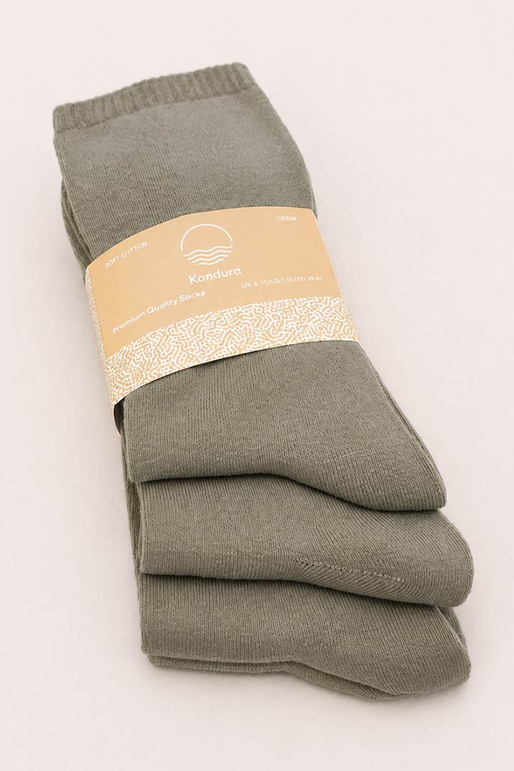 Picture of Cloud Socks Pack of 3 - Khaki