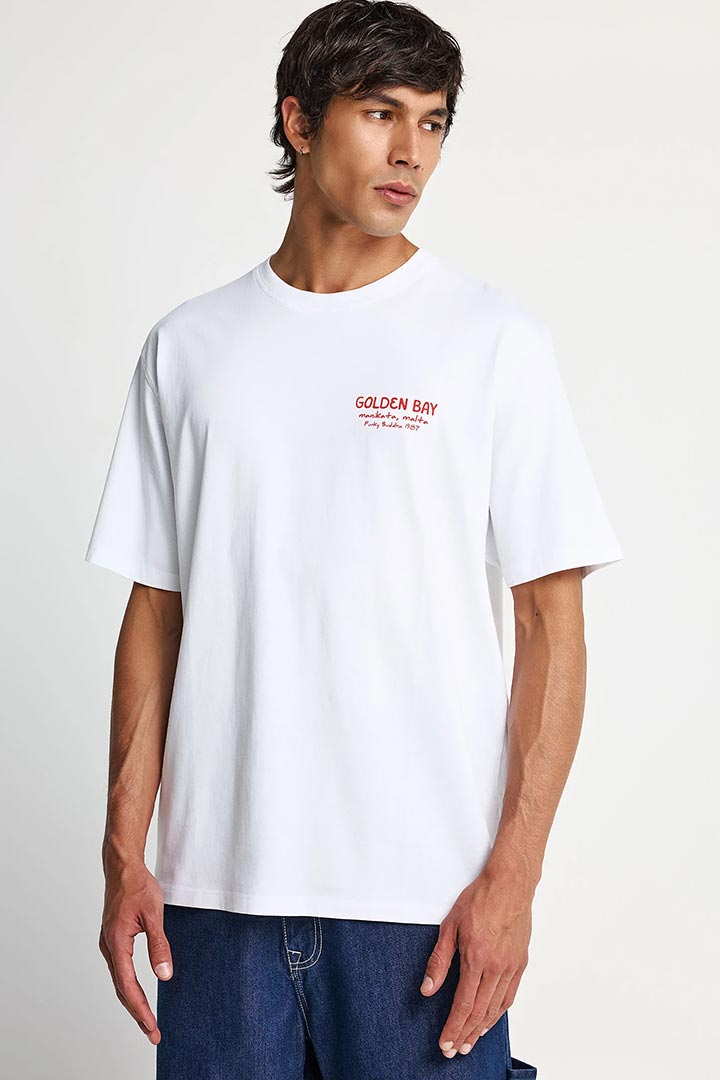 Picture of Backprint Relaxed Tee - White