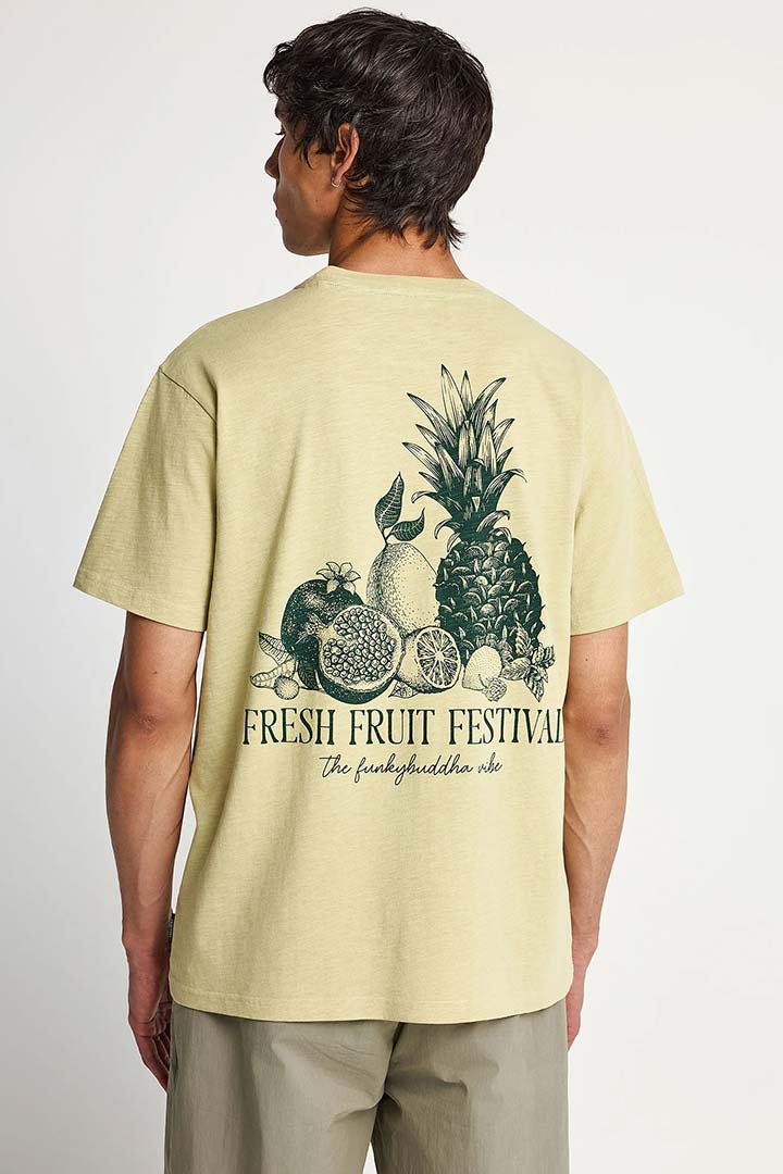 Picture of Cotton Backprint Tee - Foam Green