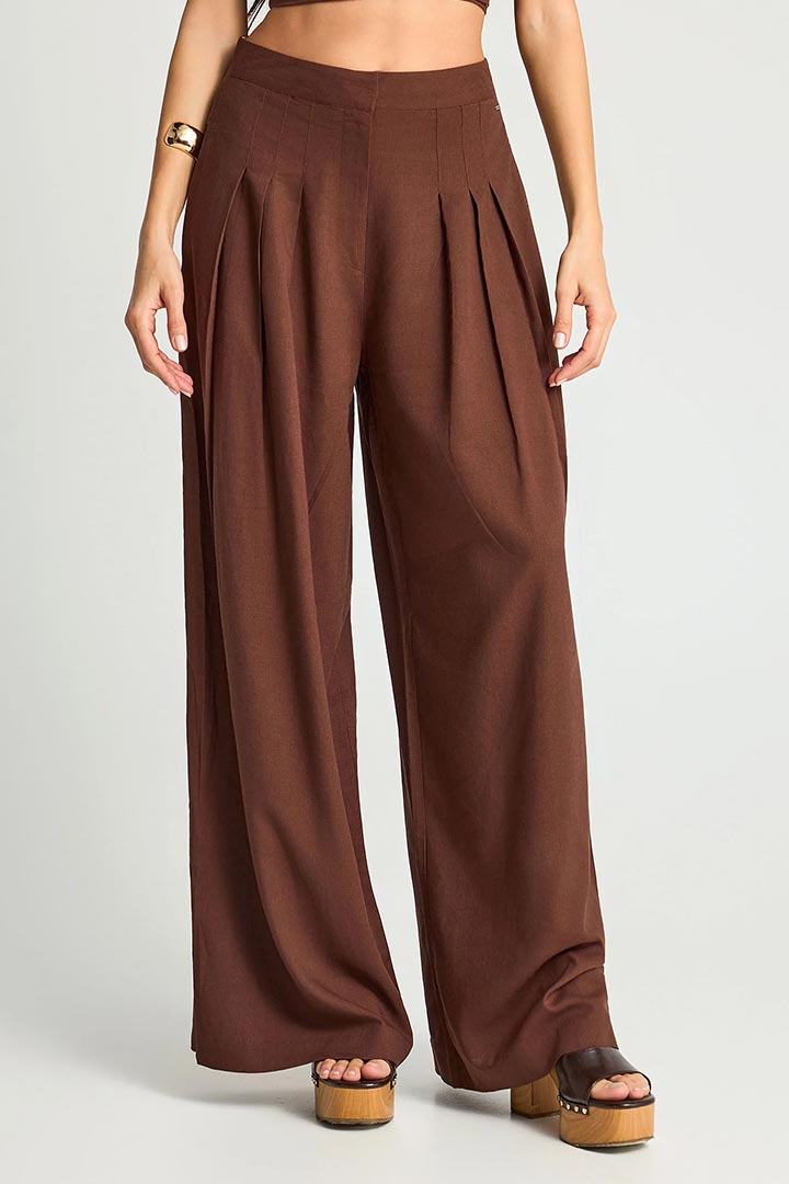 Picture of Linen Blend Pants - Coconut Shell