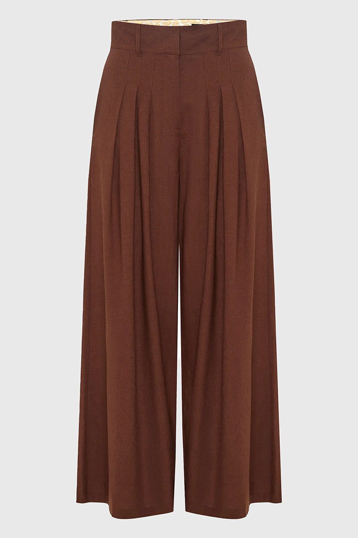 Picture of Linen Blend Pants - Coconut Shell