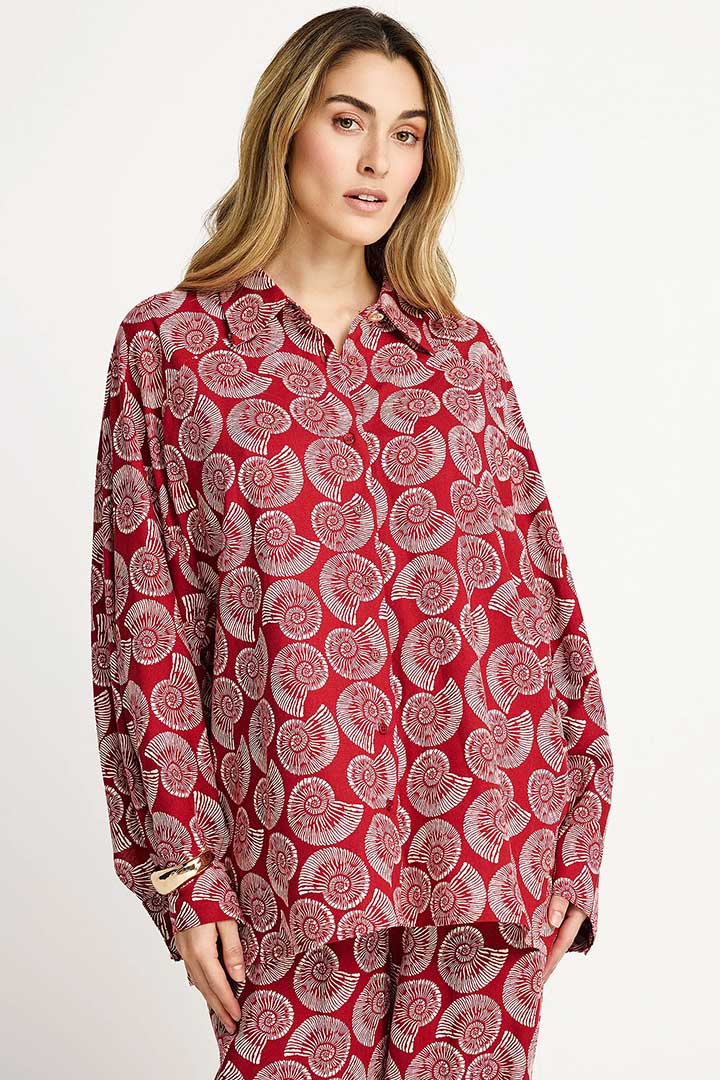 Picture of Linen Blend Shirt - Baked Apple