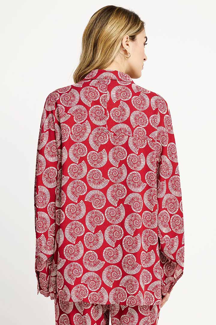 Picture of Linen Blend Shirt - Baked Apple
