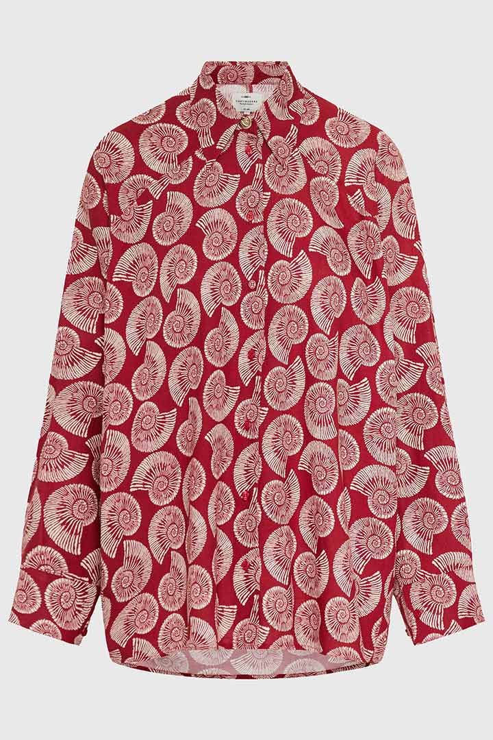 Picture of Linen Blend Shirt - Baked Apple