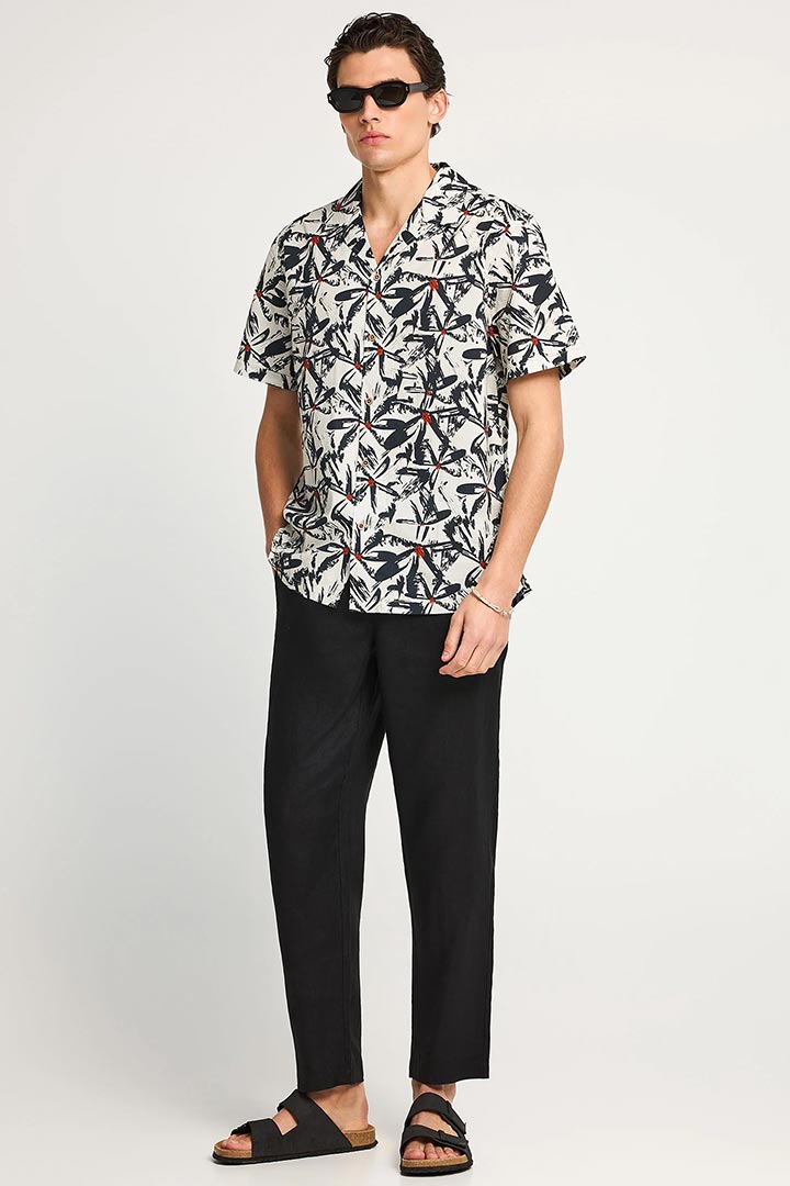 Picture of Linen Chino Pants - Black