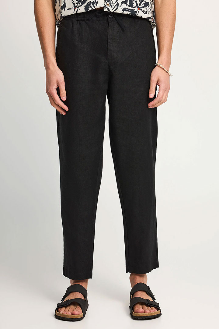 Picture of Linen Chino Pants - Black