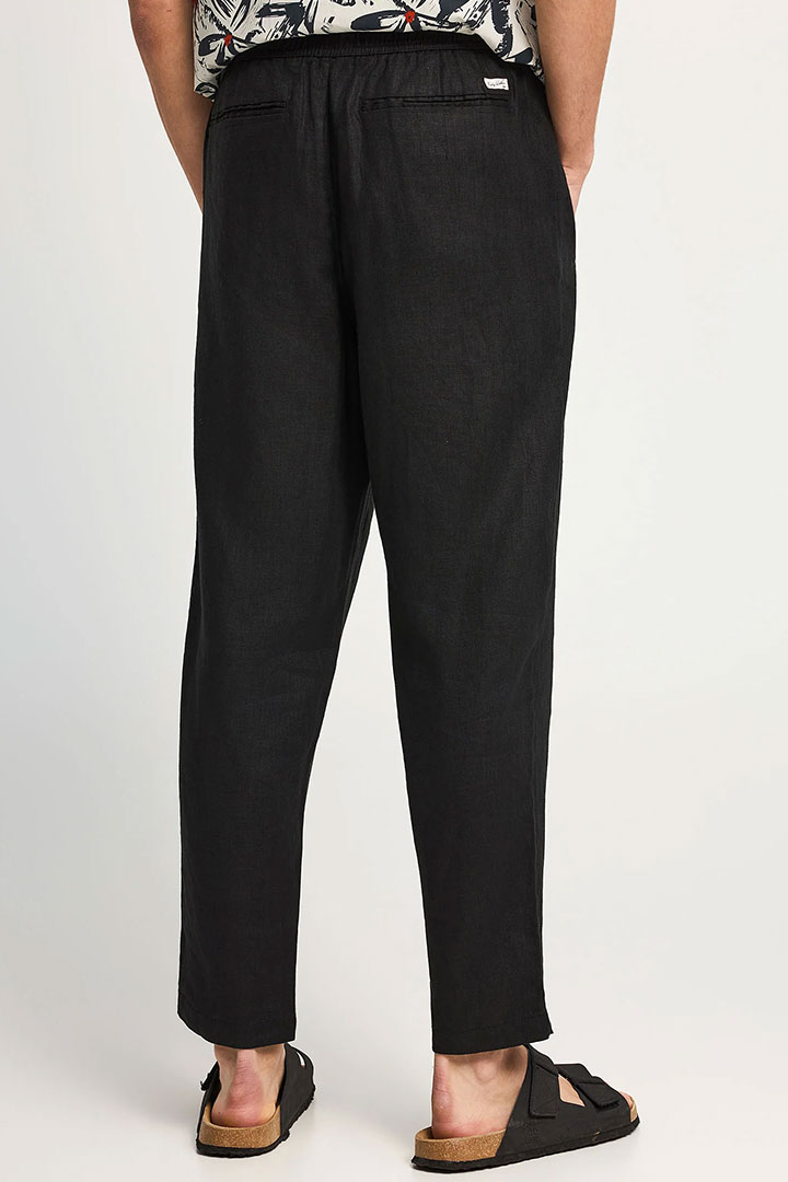 Picture of Linen Chino Pants - Black