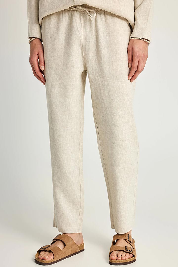 Picture of Linen Chino Pants - Cloud Cream