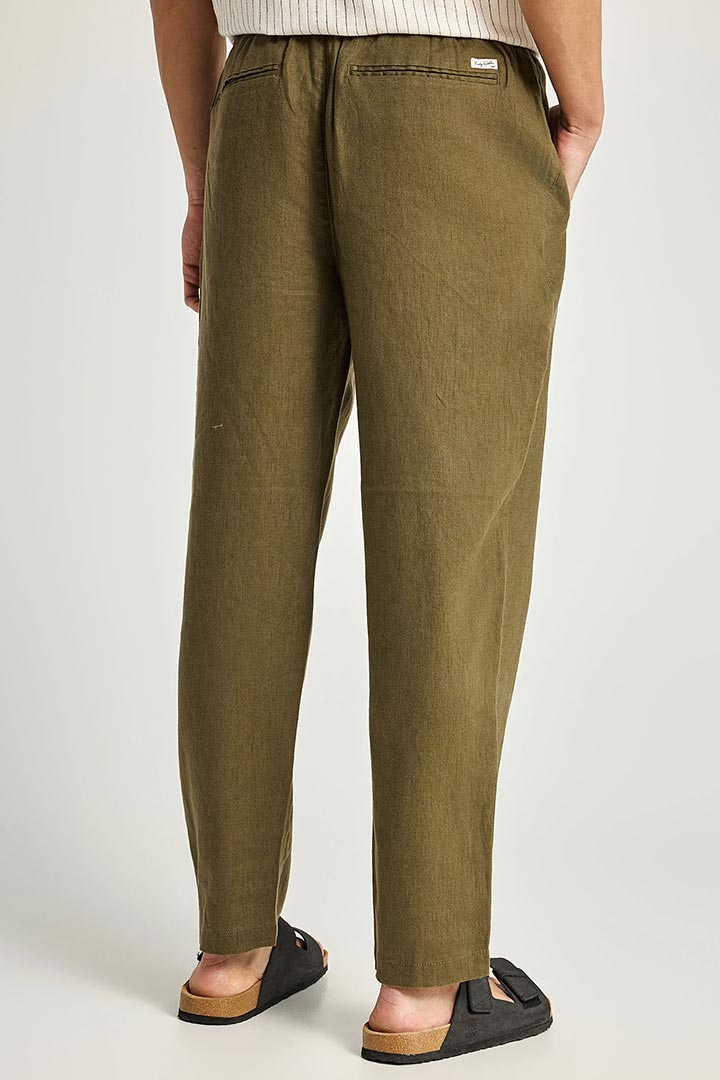 Picture of Linen Chino Pants - Khaki 