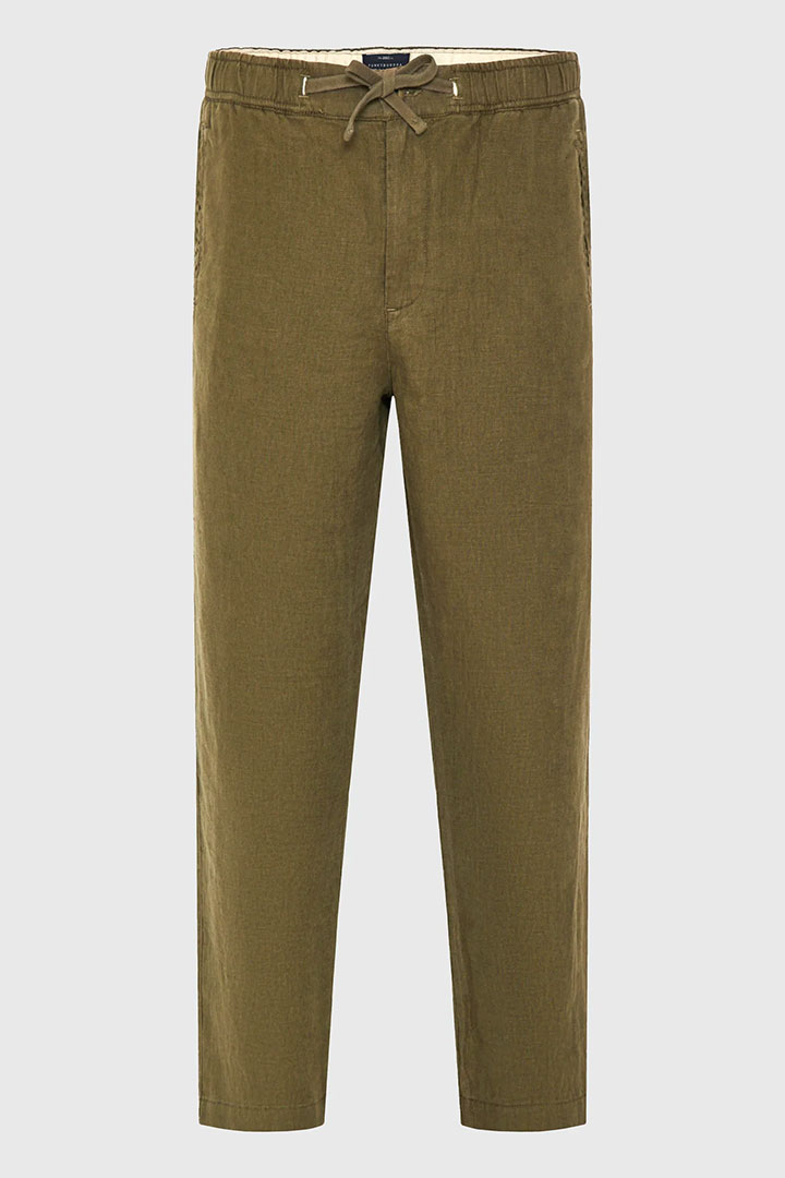 Picture of Linen Chino Pants - Khaki 