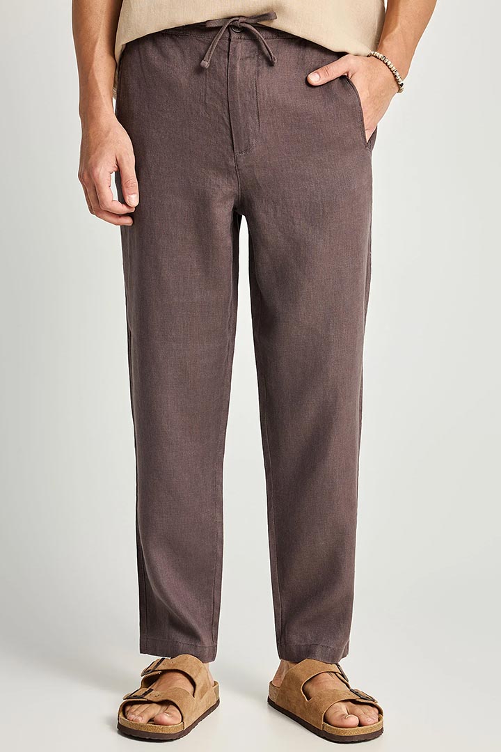 Picture of Linen Chino Pants - Moon Mist