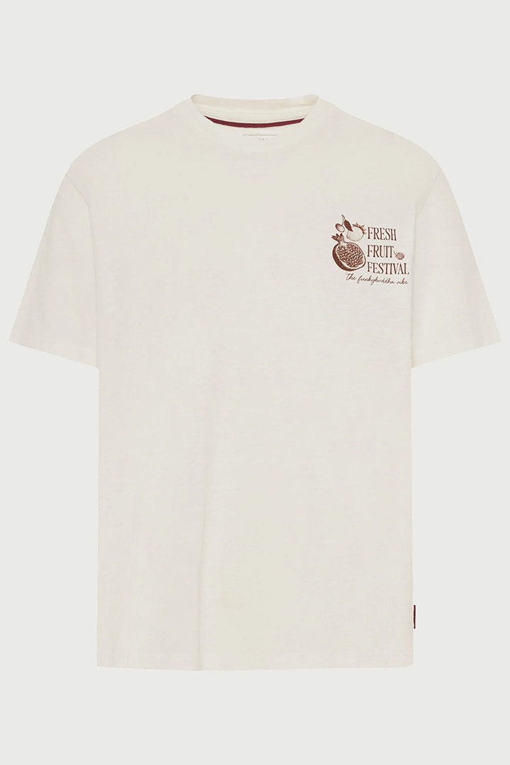Picture of Cotton Backprint Tee - Off White