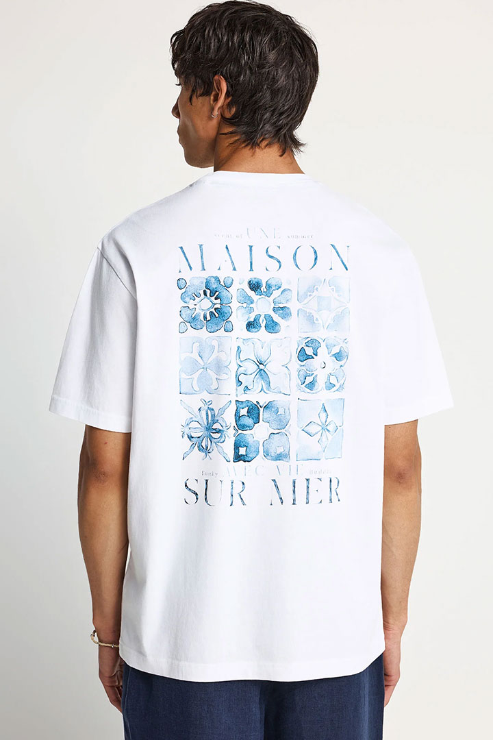Picture of Cotton Backprint Tee - White