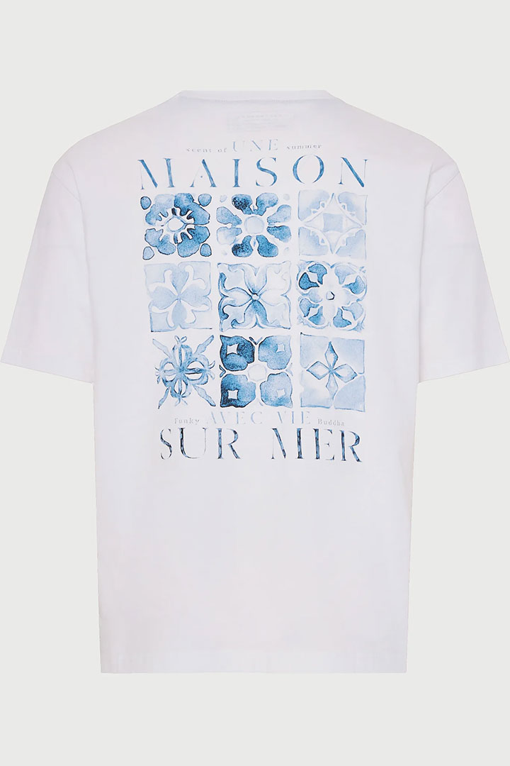 Picture of Cotton Backprint Tee - White