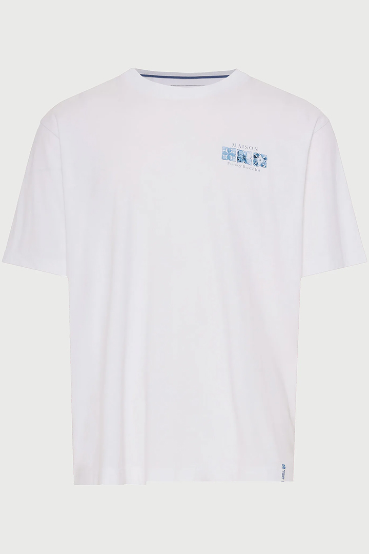 Picture of Cotton Backprint Tee - White