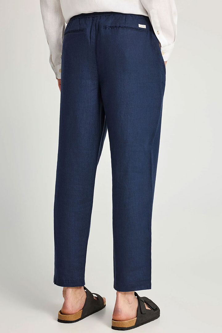 Picture of Linen Chino Pants - Navy
