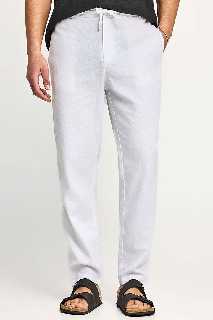 Picture of Linen Chino Pants - White