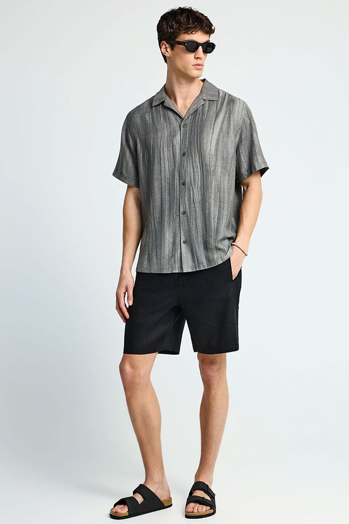 Picture of Linen Chino Shorts - Black