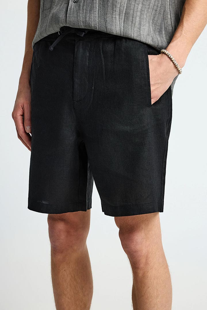 Picture of Linen Chino Shorts - Black