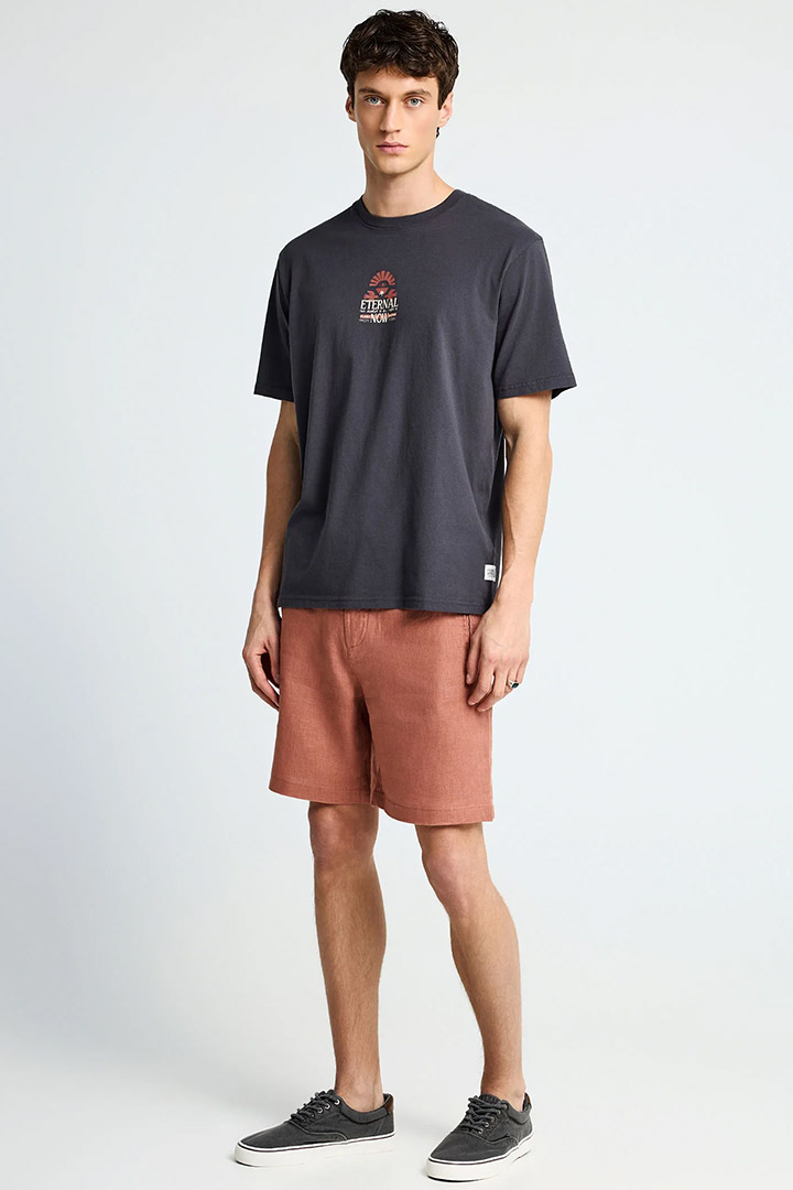 Picture of Linen Chino Shorts - Copper Brown