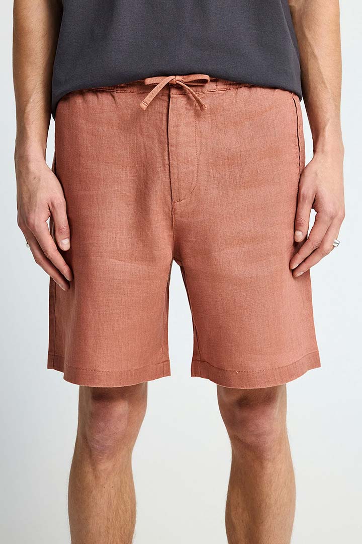 Picture of Linen Chino Shorts - Copper Brown