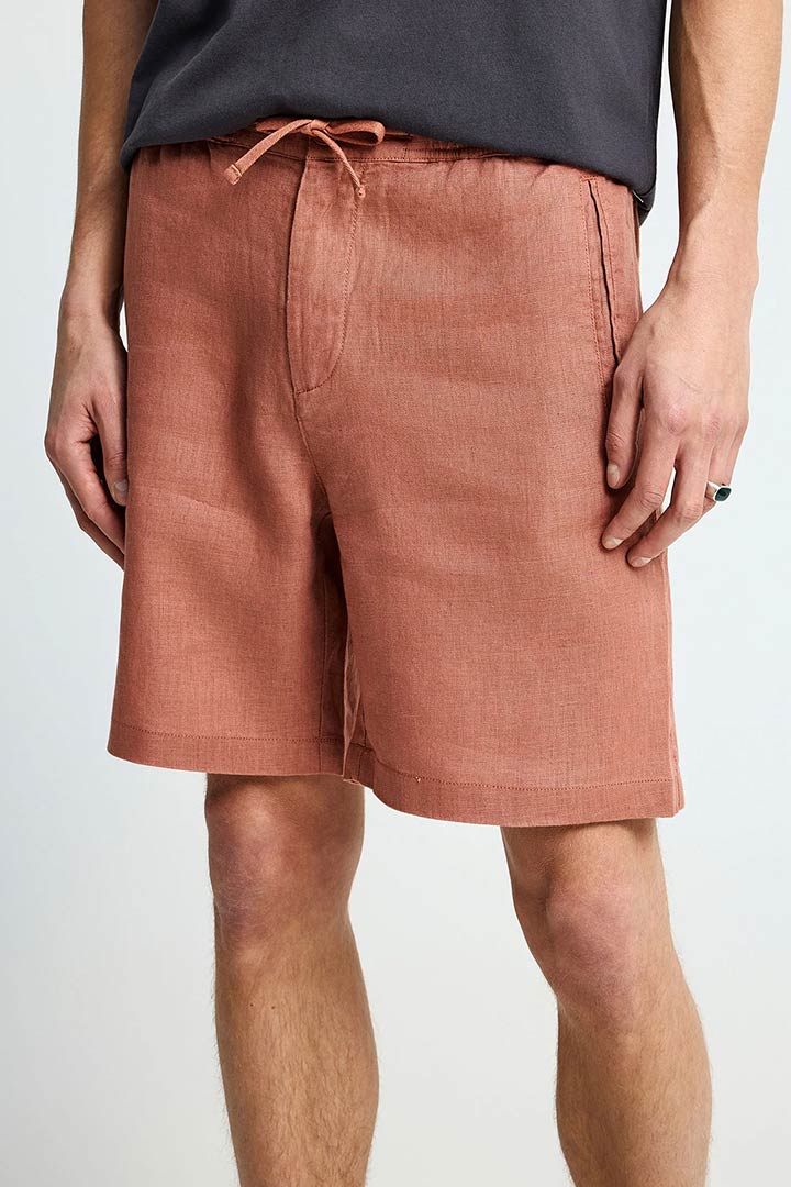 Picture of Linen Chino Shorts - Copper Brown