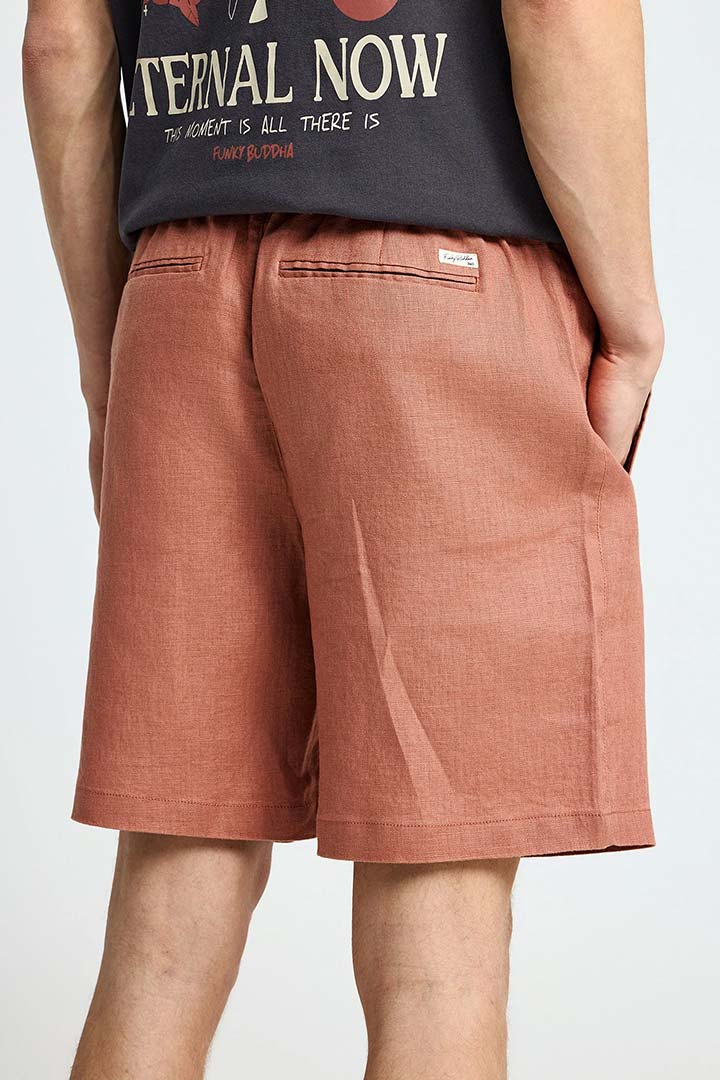 Picture of Linen Chino Shorts - Copper Brown