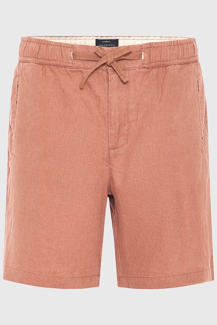 Picture of Linen Chino Shorts - Copper Brown