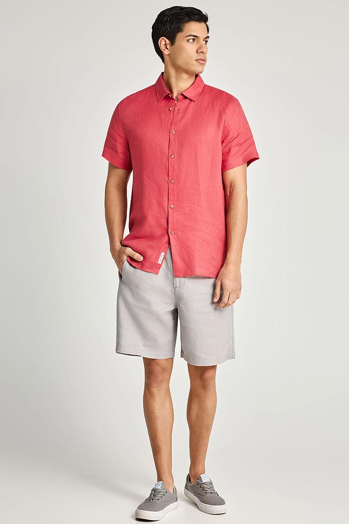Picture of Linen Chino Shorts - Grey