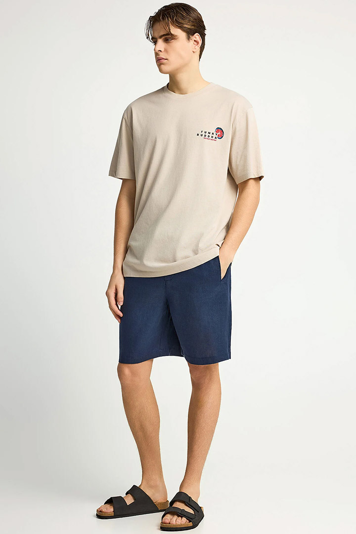 Picture of Linen Chino Shorts - Navy