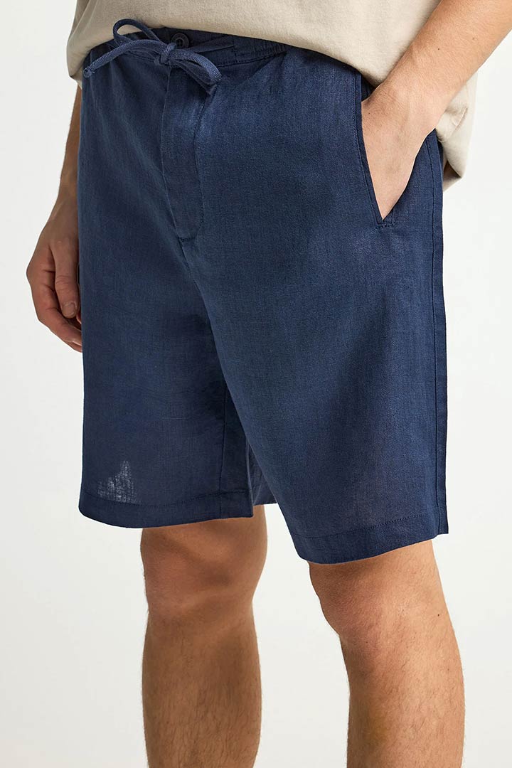 Picture of Linen Chino Shorts - Navy