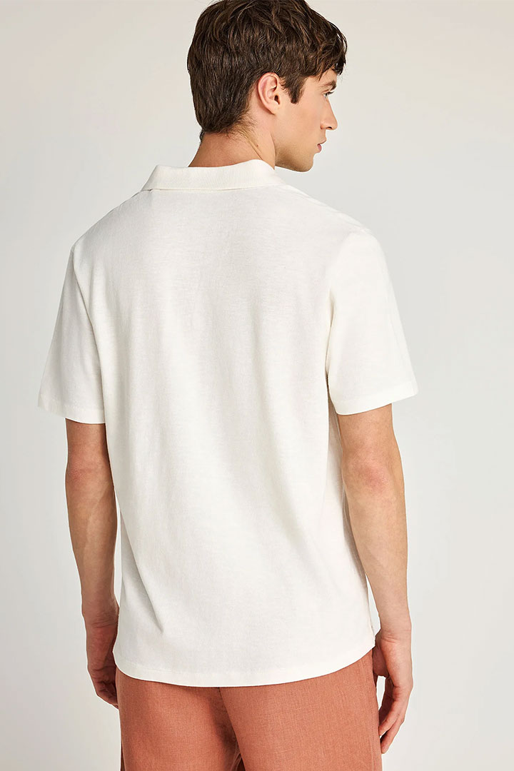 Picture of Relaxed-Fit Polo T-Shirt - Off White