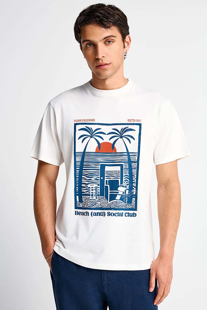 Picture of Seaside Cotton Tee - Off White