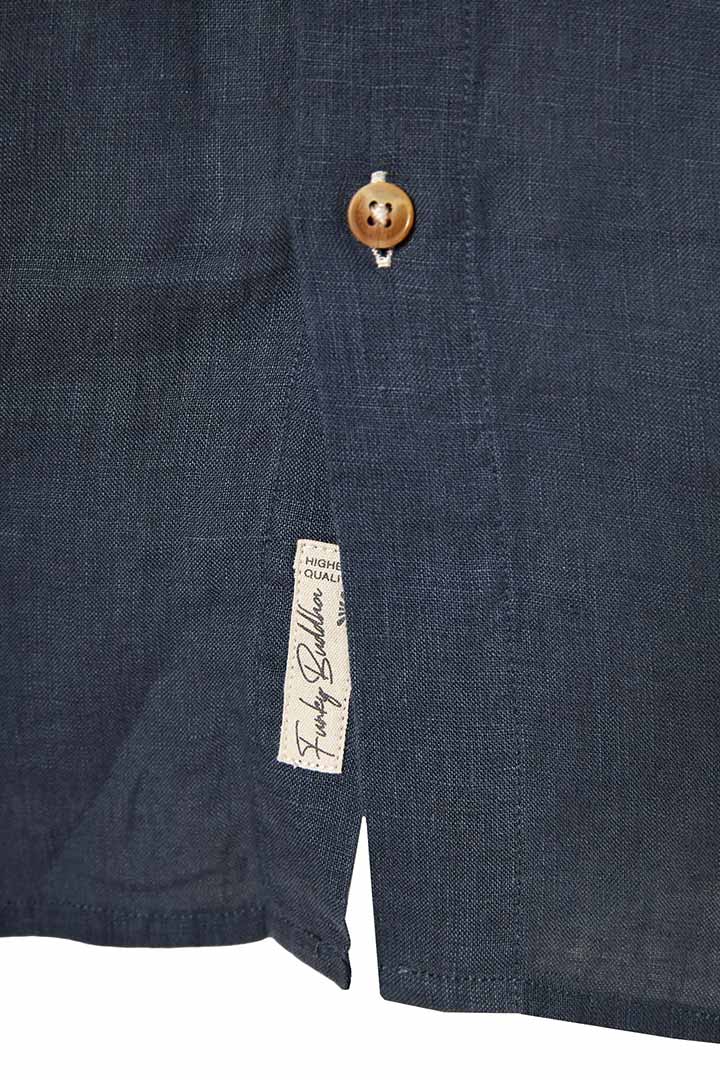 Picture of The Essential-Linen Shirt - DK Grey