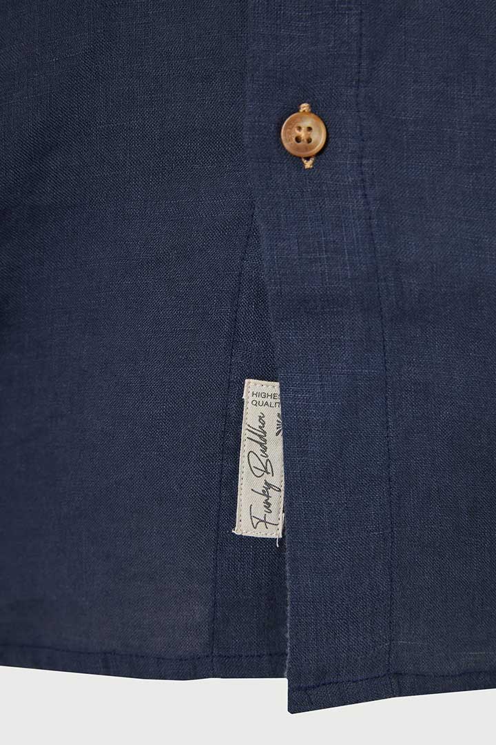 Picture of The Essential-Linen Shirt - Navy