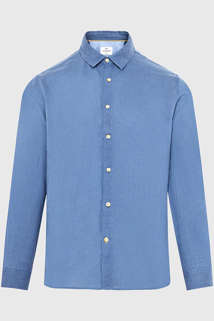 Picture of The Essential-Linen Shirt - Indigo