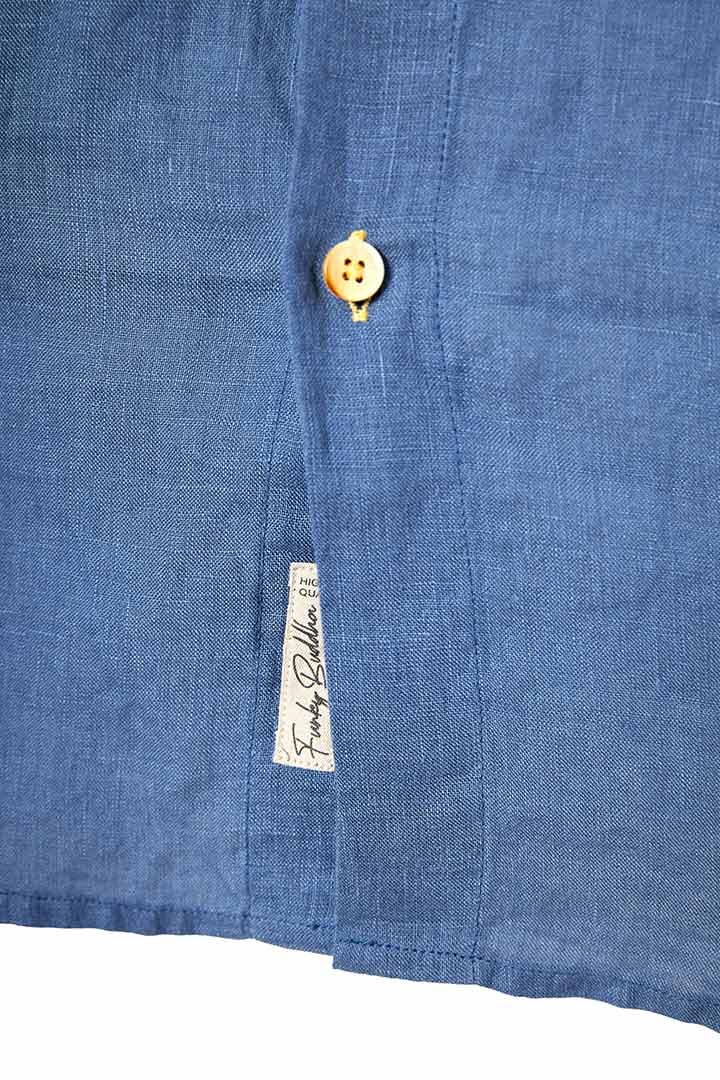 Picture of The Essential-Linen Shirt - Indigo