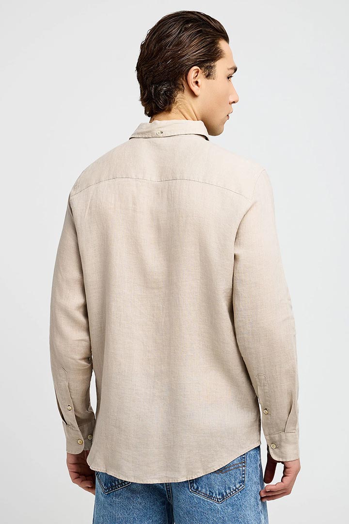 Picture of The Essential-Linen Shirt - Fog