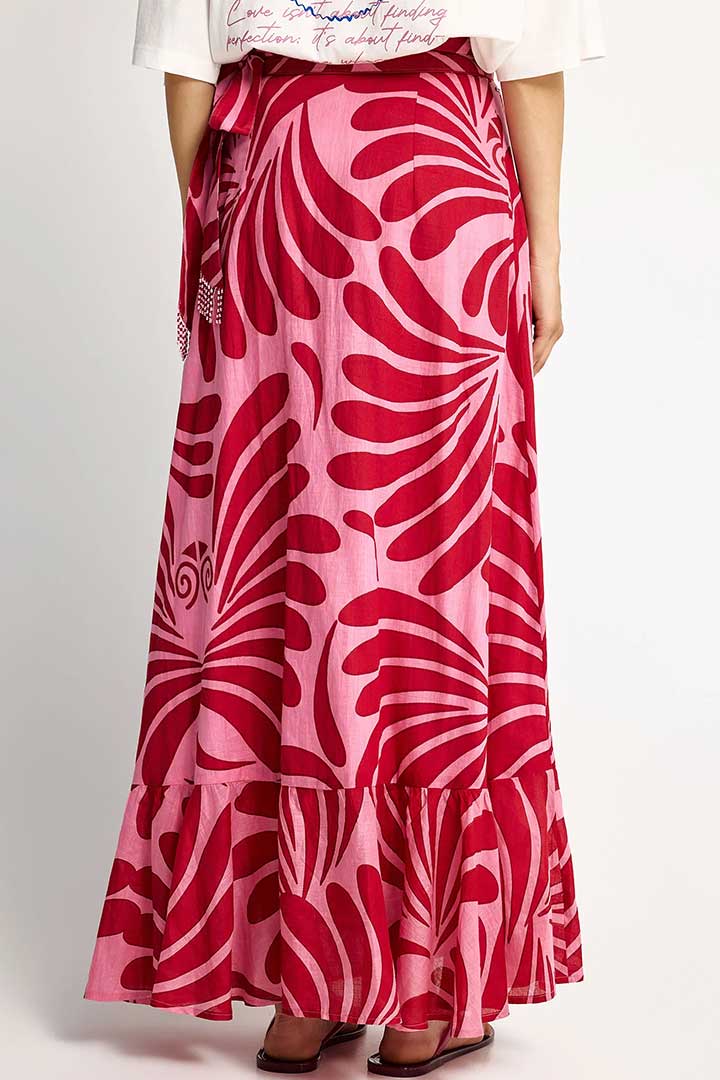Picture of Wrap Skirt with Ruffles - Cashmere Rose