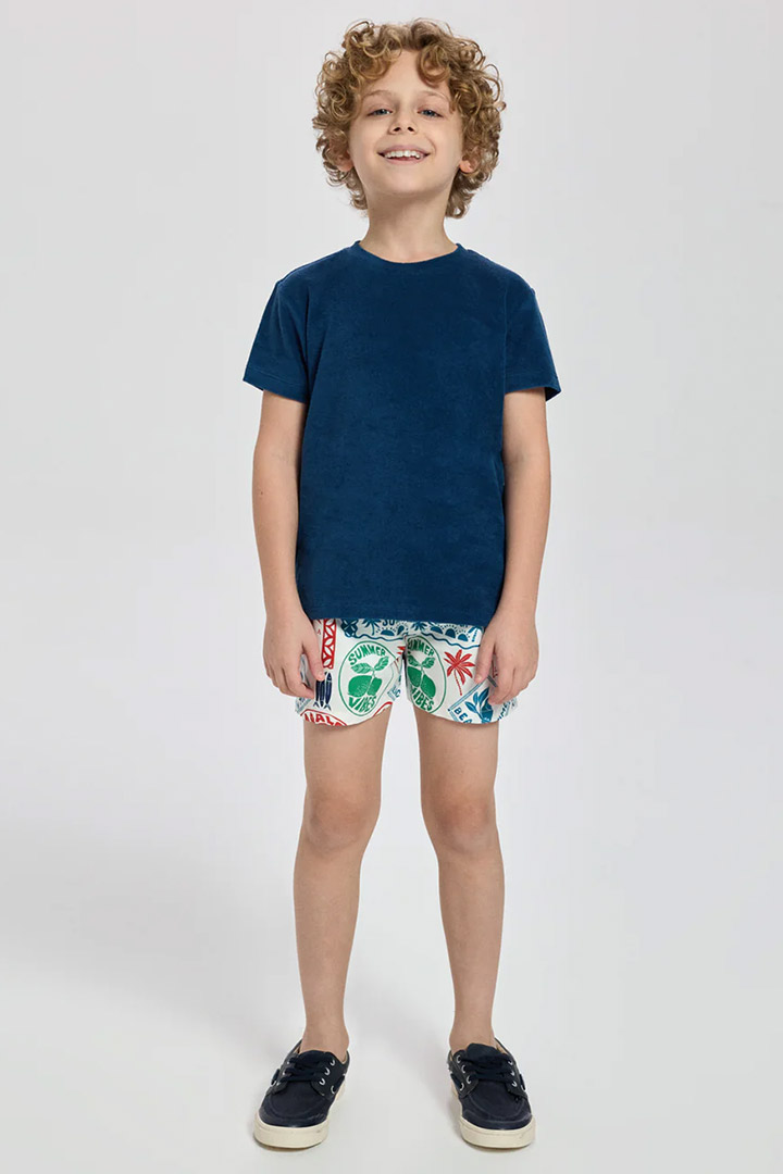 Picture of Arthus Boy Swim Short - Coastal Stamps