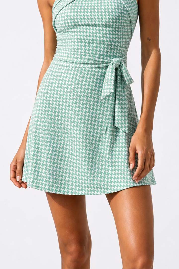 Picture of Hera Houndstooth Swimsuit - Green 