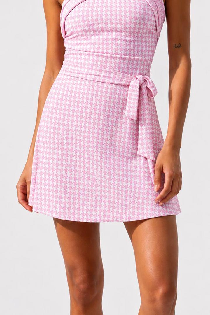 Picture of Hera Houndstooth Skort - Pink 