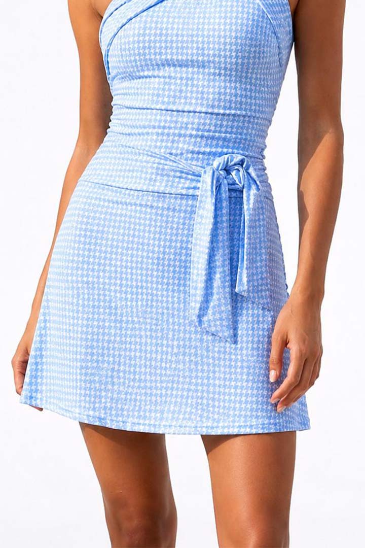 Picture of Hera Houndstooth Skort - Baby Blue 