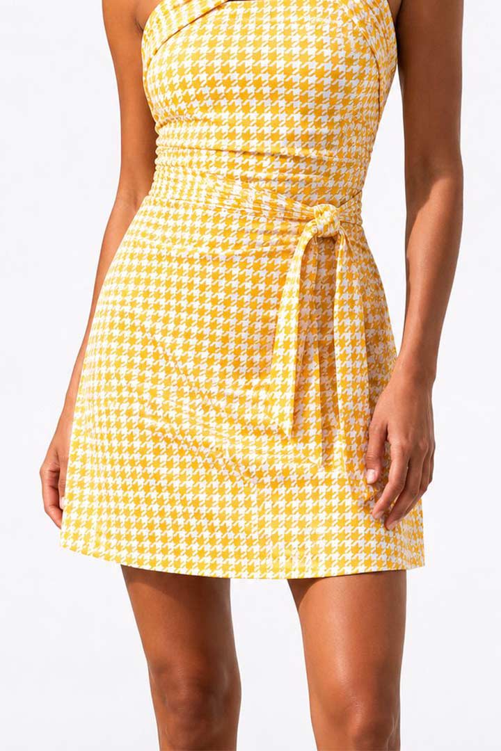 Picture of Hera Houndstooth Skort - Orange 