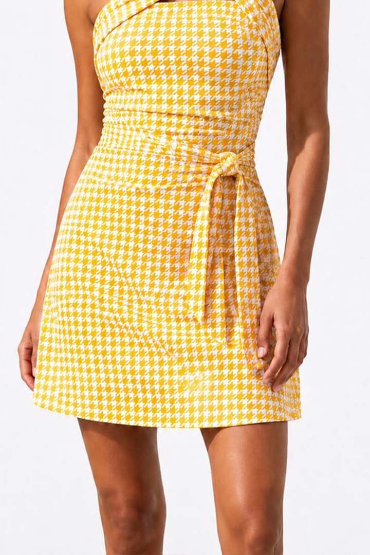 Picture of Hera Houndstooth Skort - Orange 