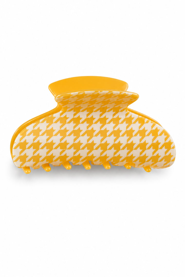Picture of Houndstooth Claw Clip - Orange