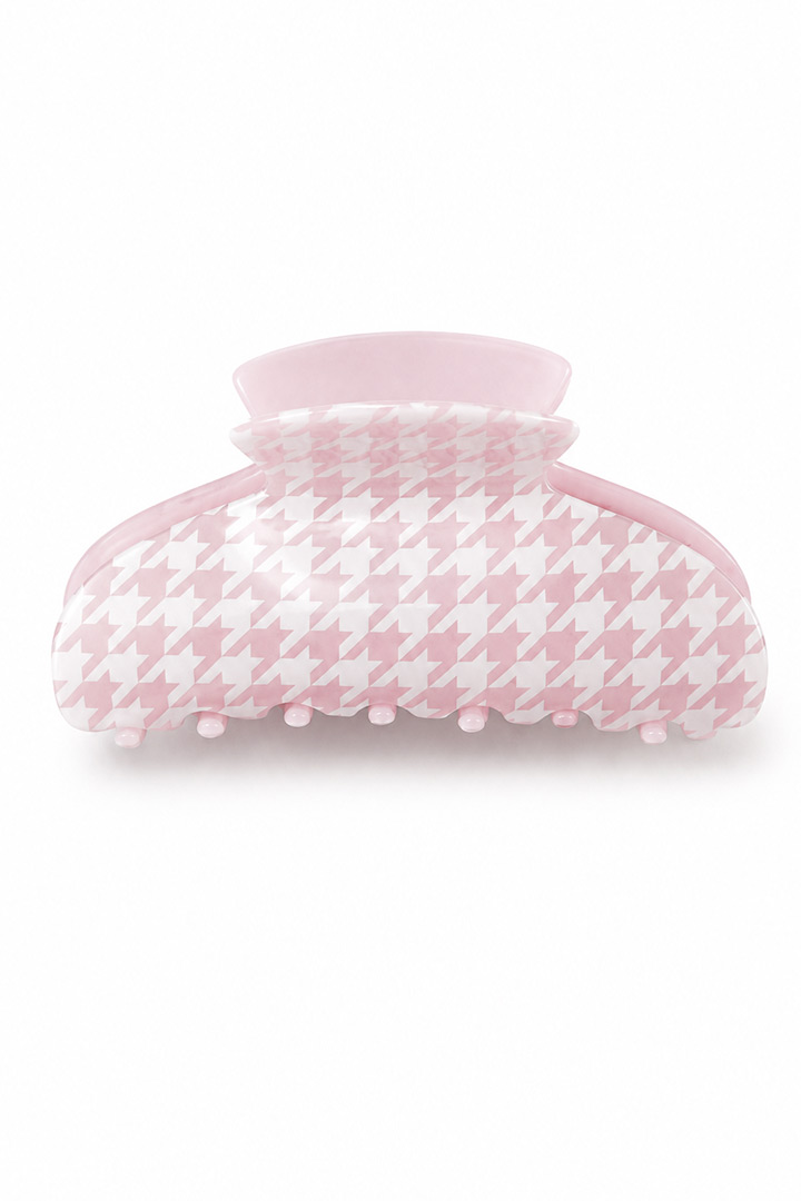 Picture of Houndstooth Claw Clip - Pink