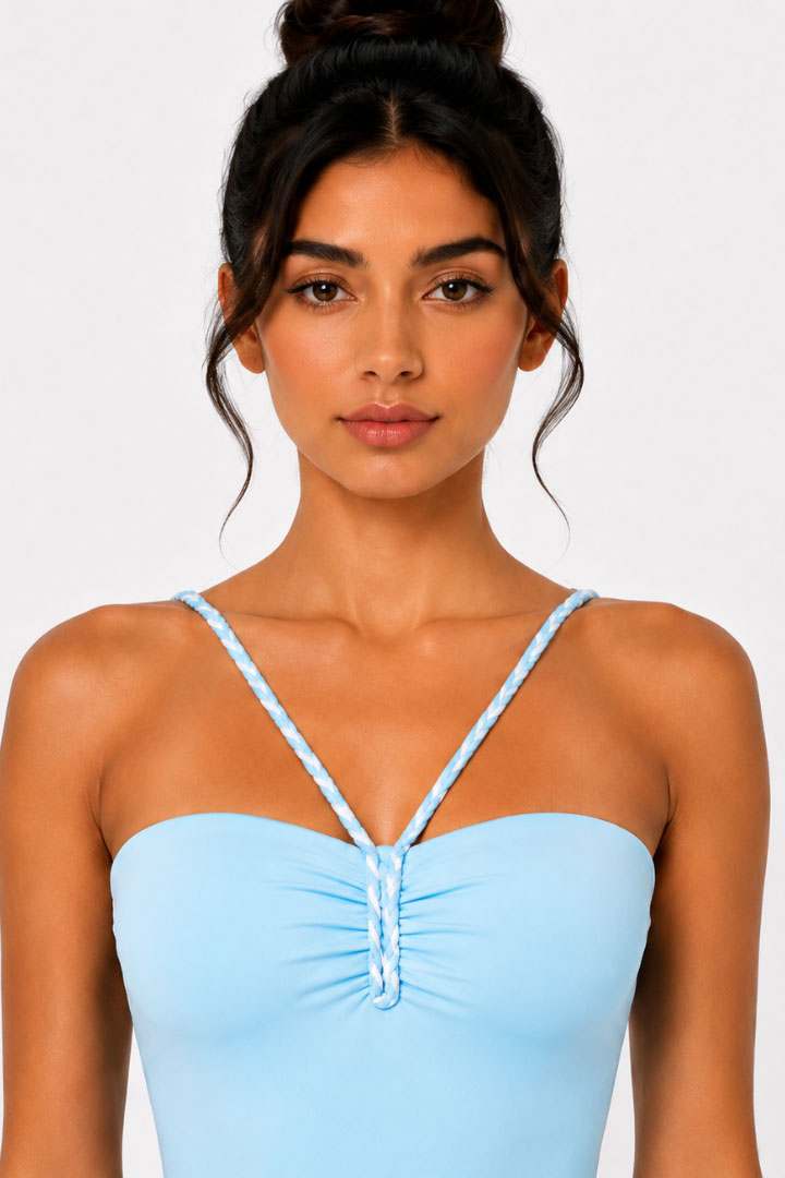Picture of Astra Solid Swimsuit - Baby Blue
