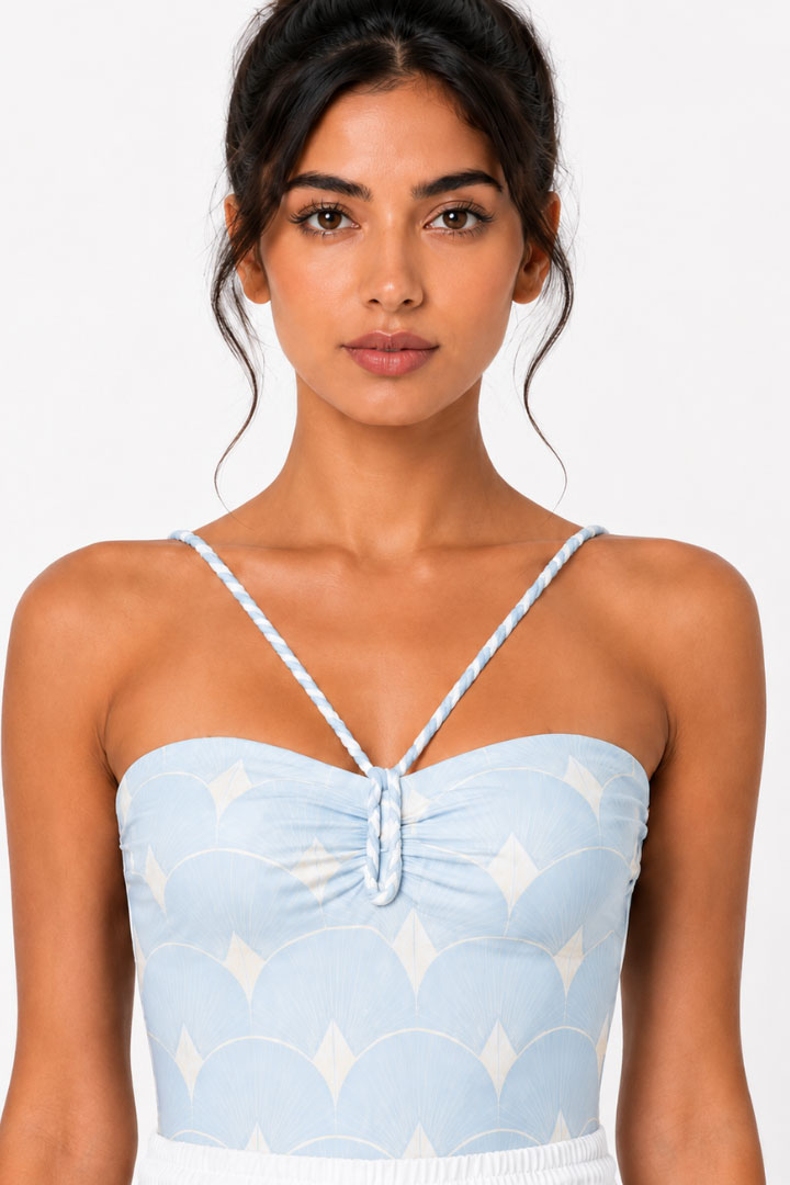 Picture of Astra Pattern Swimsuit - Baby Blue