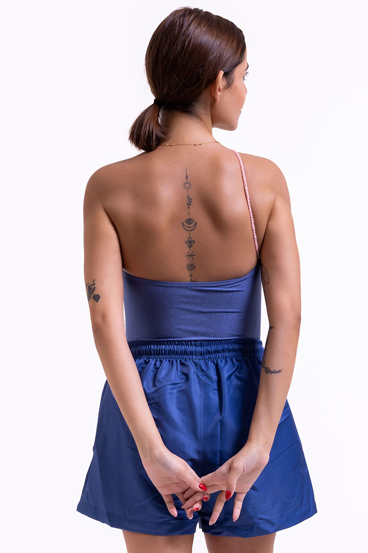 Picture of Beaded Swimsuit - Blue/Pink
